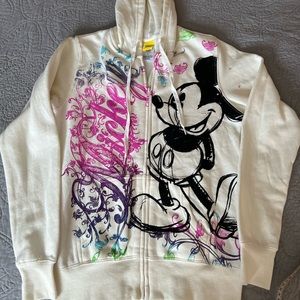 New Disney Mickey Mouse Zip Up Hoodie